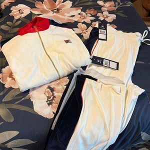 Velour Fila Jogging Suit